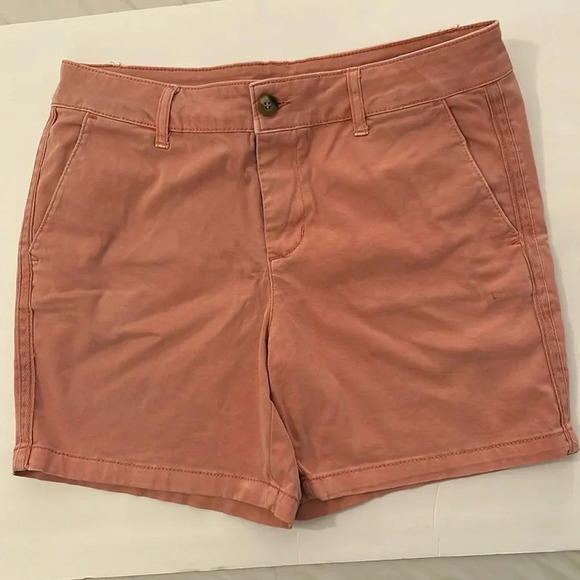 C&C California salmon peach shorts size 6 high waist - Picture 1 of 5